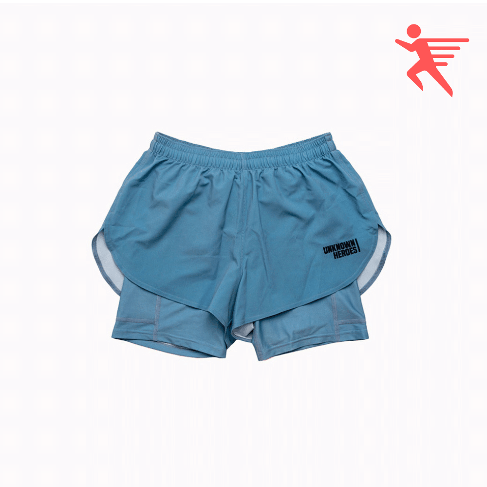 Pro 2in1 Shorts PURE Taupe Blue Women